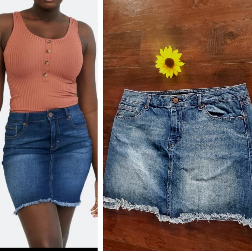 1822 Denim Plus size Skirt